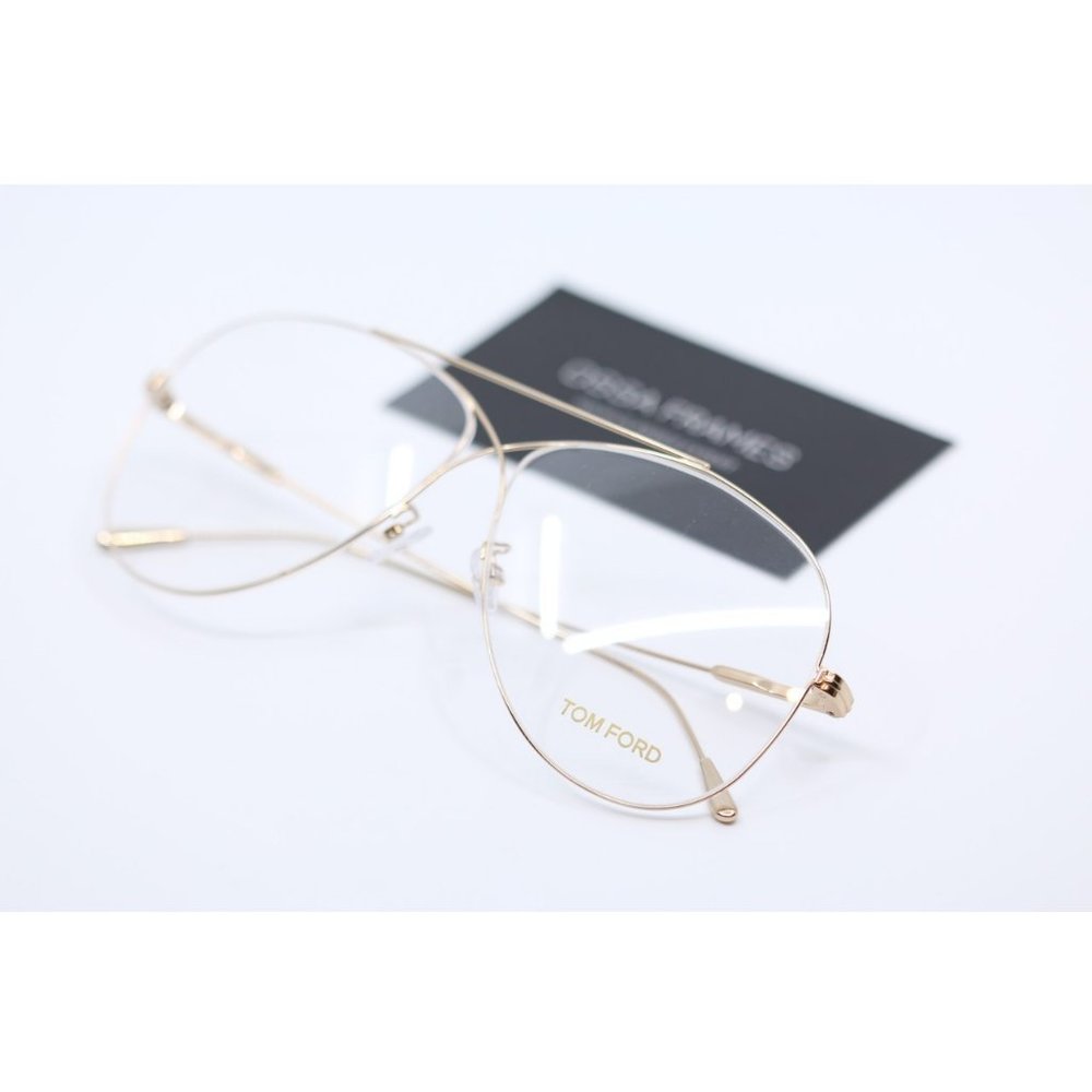 BRAND NEW TOM FORD FT5531-F 028 Gold EYEGLASSES - Picture 5 of 15